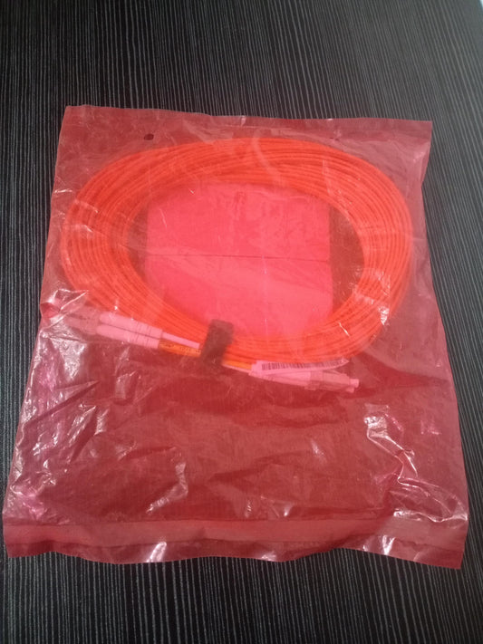 Amphenol 943-99573-10010 LC Duplex Multimode Fiber Optic Jumper Cable - 10 Meter – New