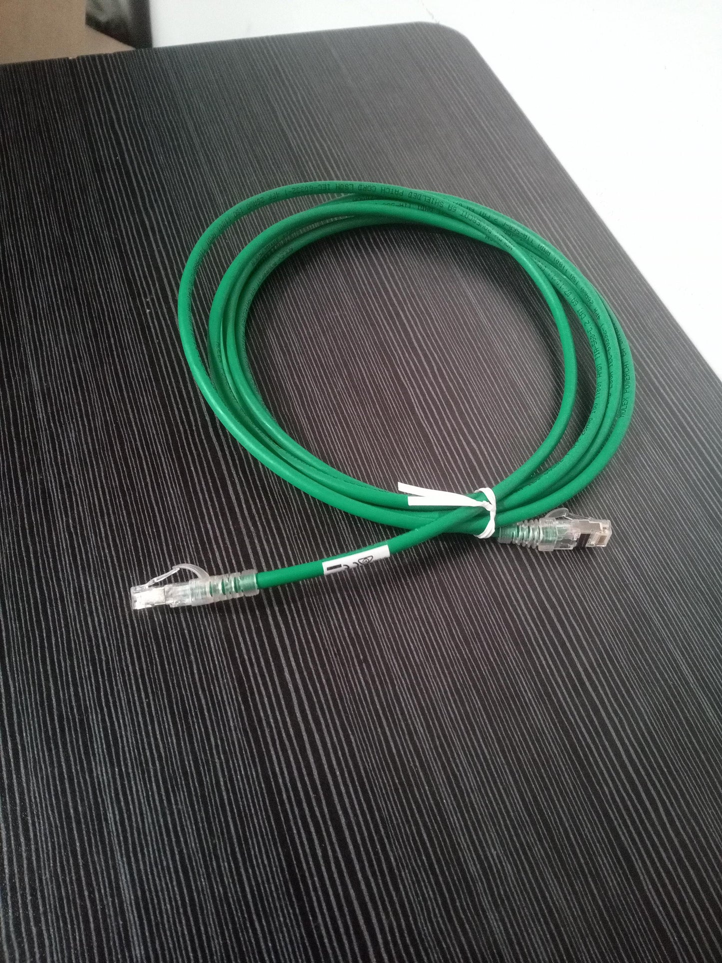 Molex PowerCat Cat6A Shielded Patch Cord – Green - Refurb