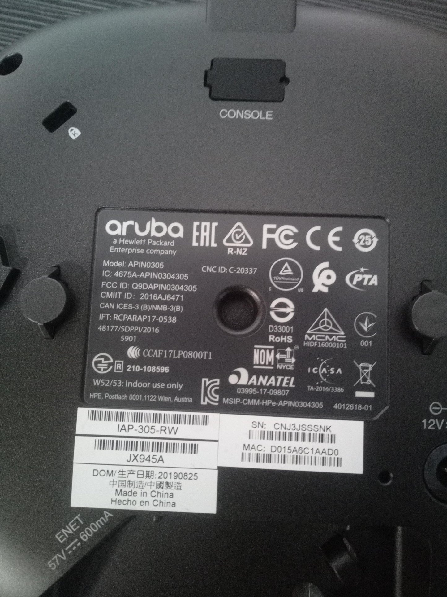 Aruba APIN0305 Wireless Access Point – Refurb