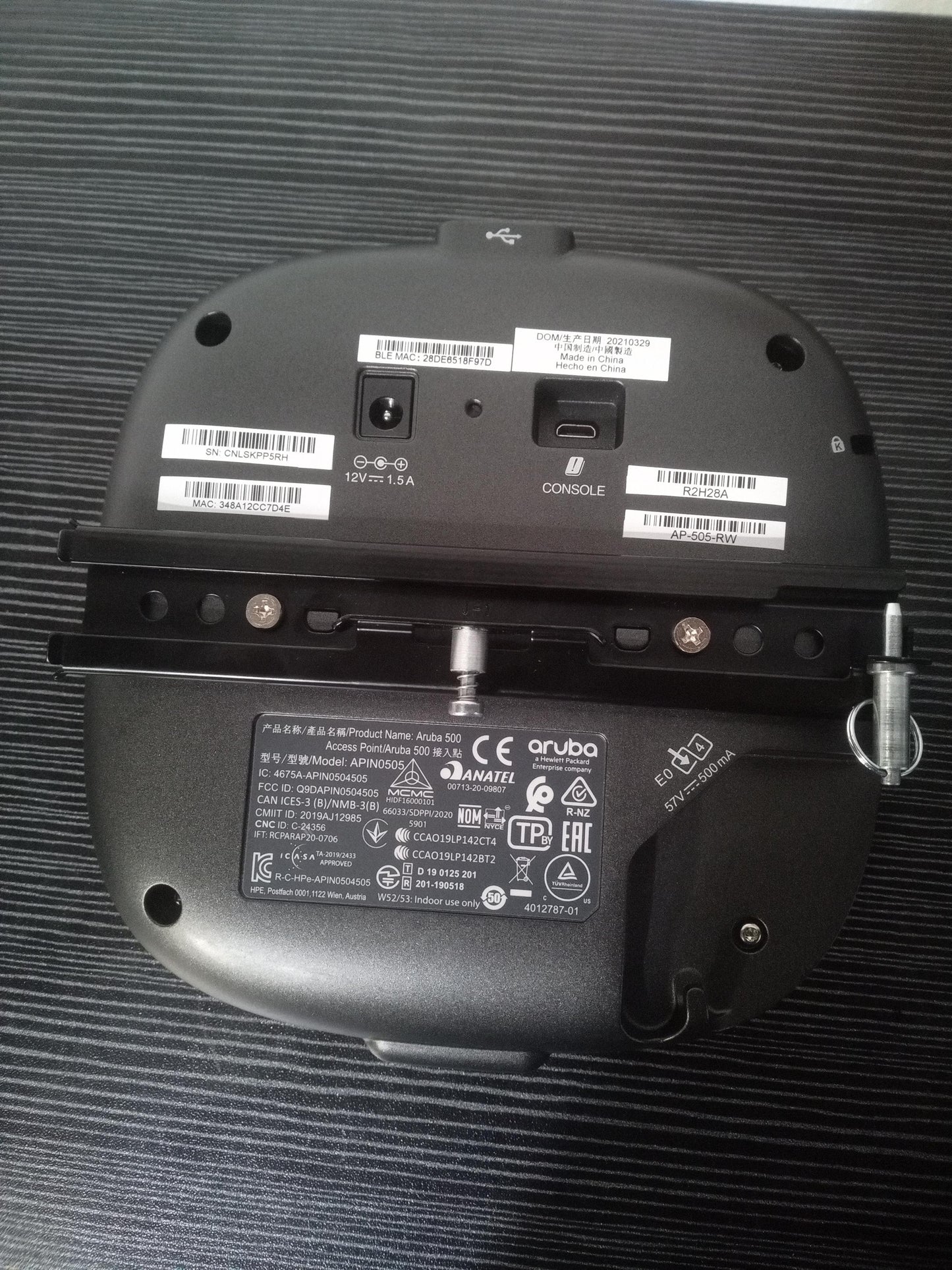 HPE Aruba APIN0505 AP-505 Wi-Fi 6 802.11ax Enterprise Access Point – Refurb