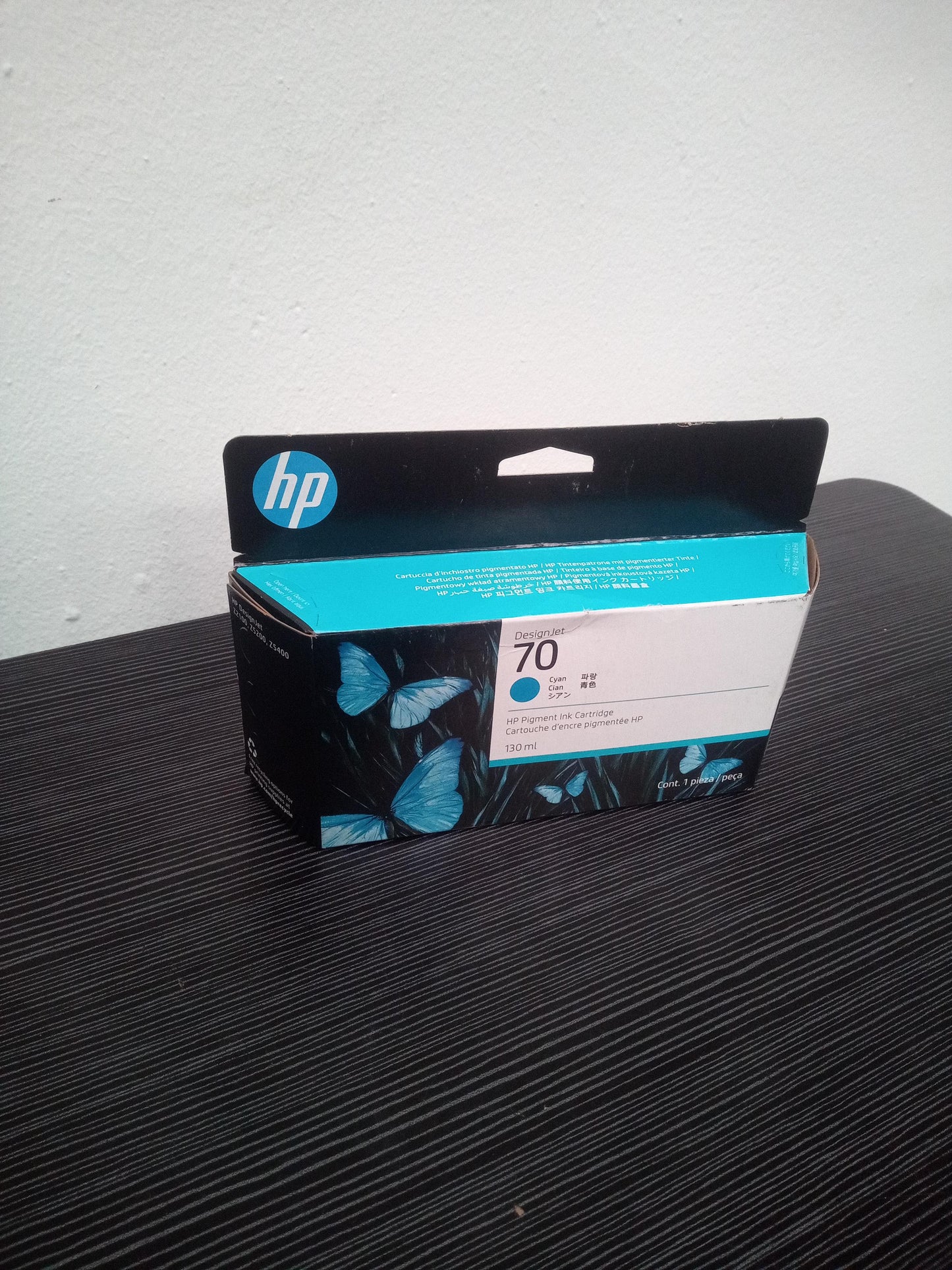 HP 70 C9452A 130-ml Cyan DesignJet Ink Cartridge – New