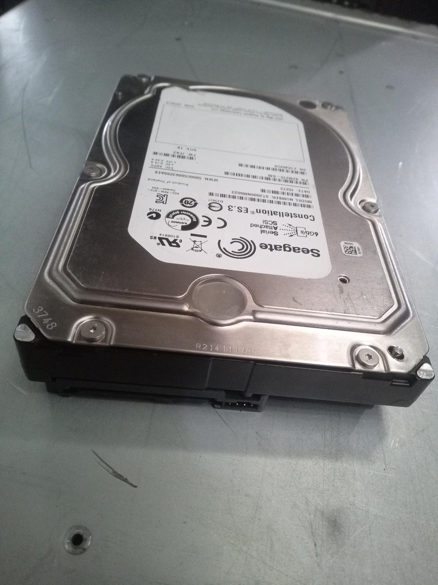 Seagate ST2000NM0023 2TB 3.5 Inch 7.2K RPM 6Gb/s SAS Hard Drive – Pre-Owned