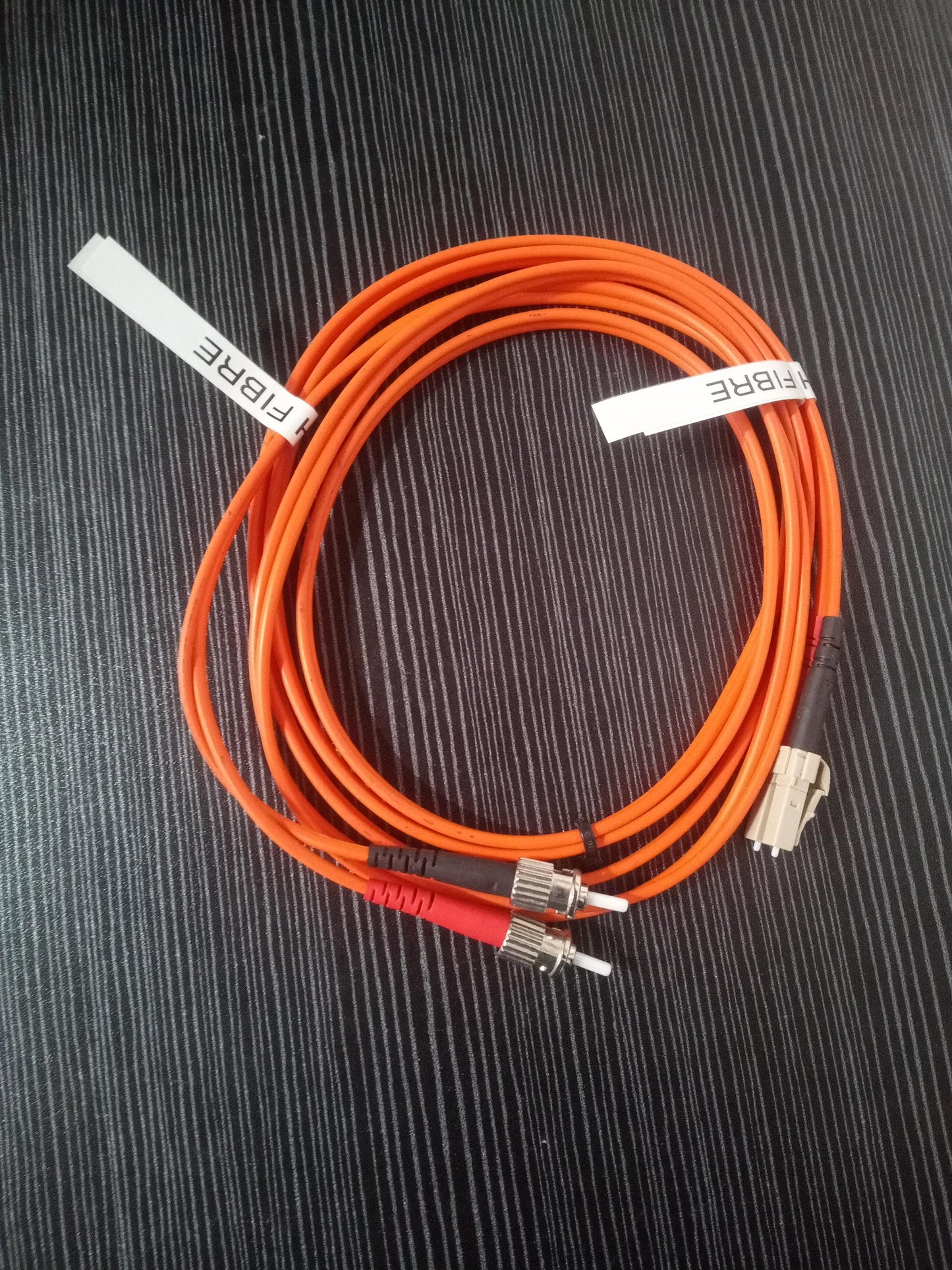 NetConnect ST to LC Multimode OM3 Fibre Optic Cable 50/125 Duplex 3M 850nm – Refurb