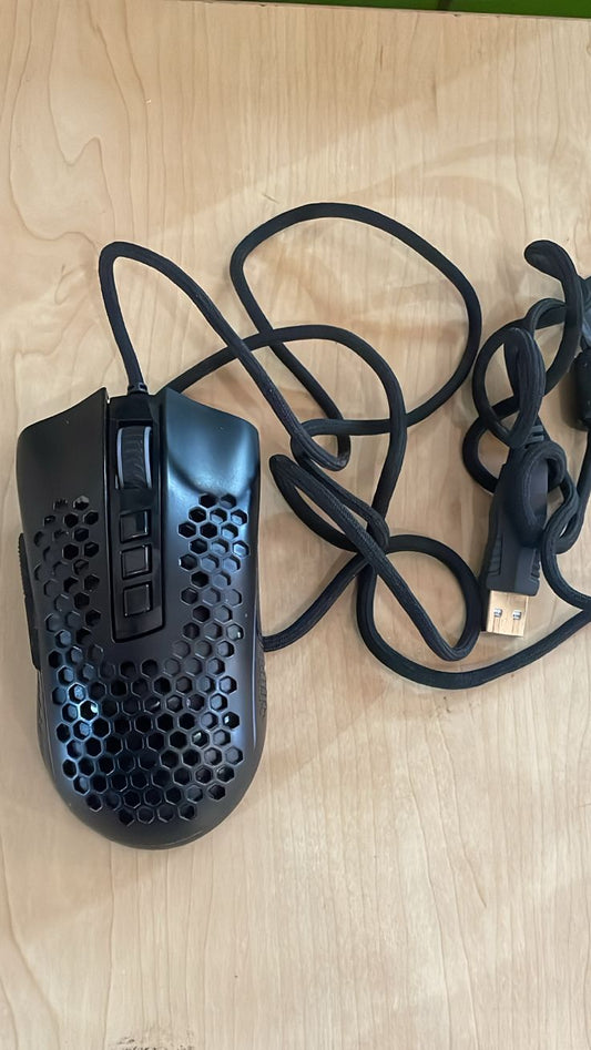 Redragon M808-RGB Storm 12400 DPI Wired RGB Gaming Mouse - Black - New