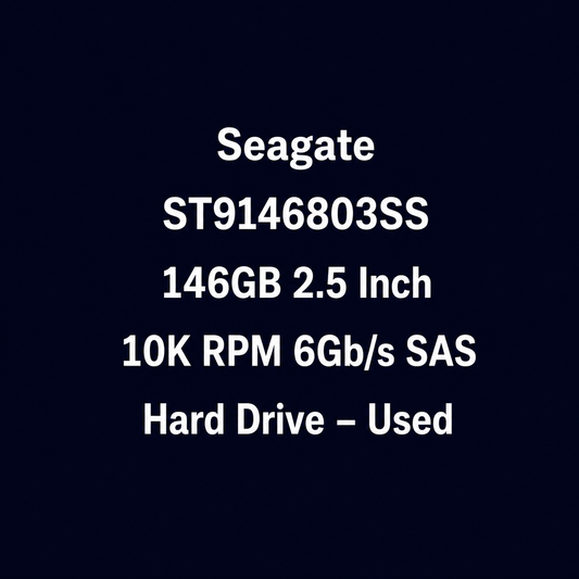 Seagate ST9146803SS 146GB 2.5 Inch 10K RPM 6Gb/s SAS Hard Drive – Used