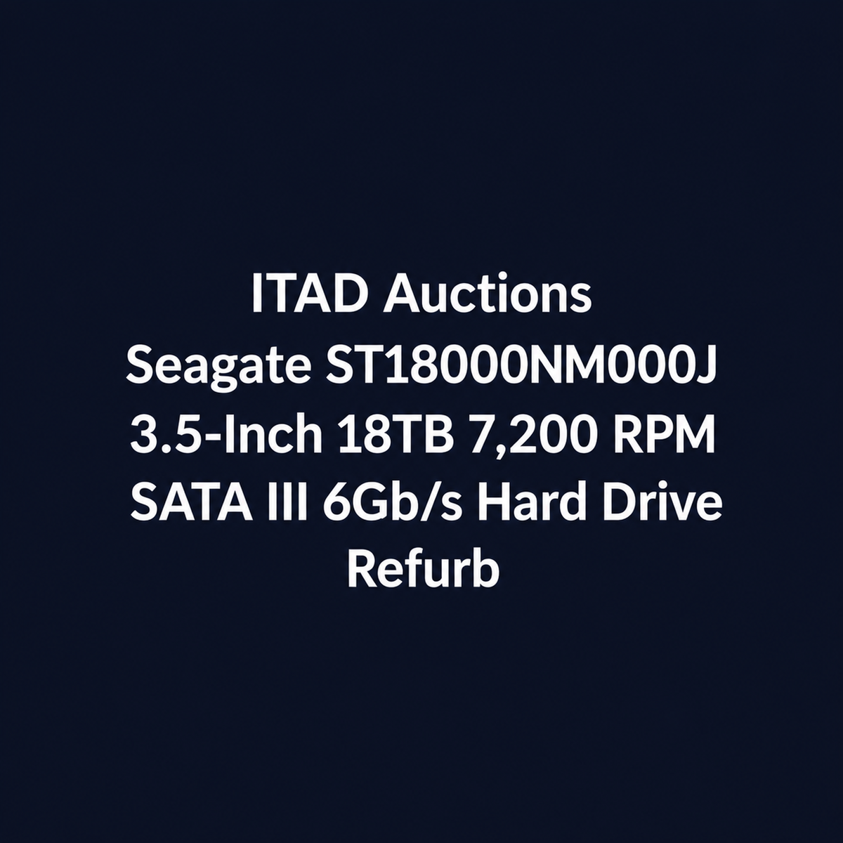 Seagate ST18000NM000J 18TB 3.5 Inch 7.2K RPM SATA 6Gb/s Hard Drive – Used