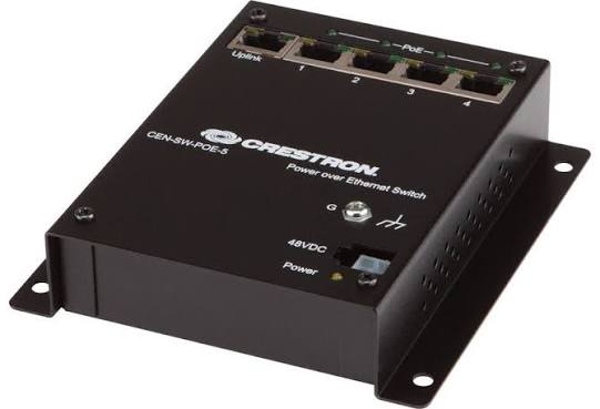 Crestron CEN-SW-POE-5 5-Port Gigabit PoE Switch – New