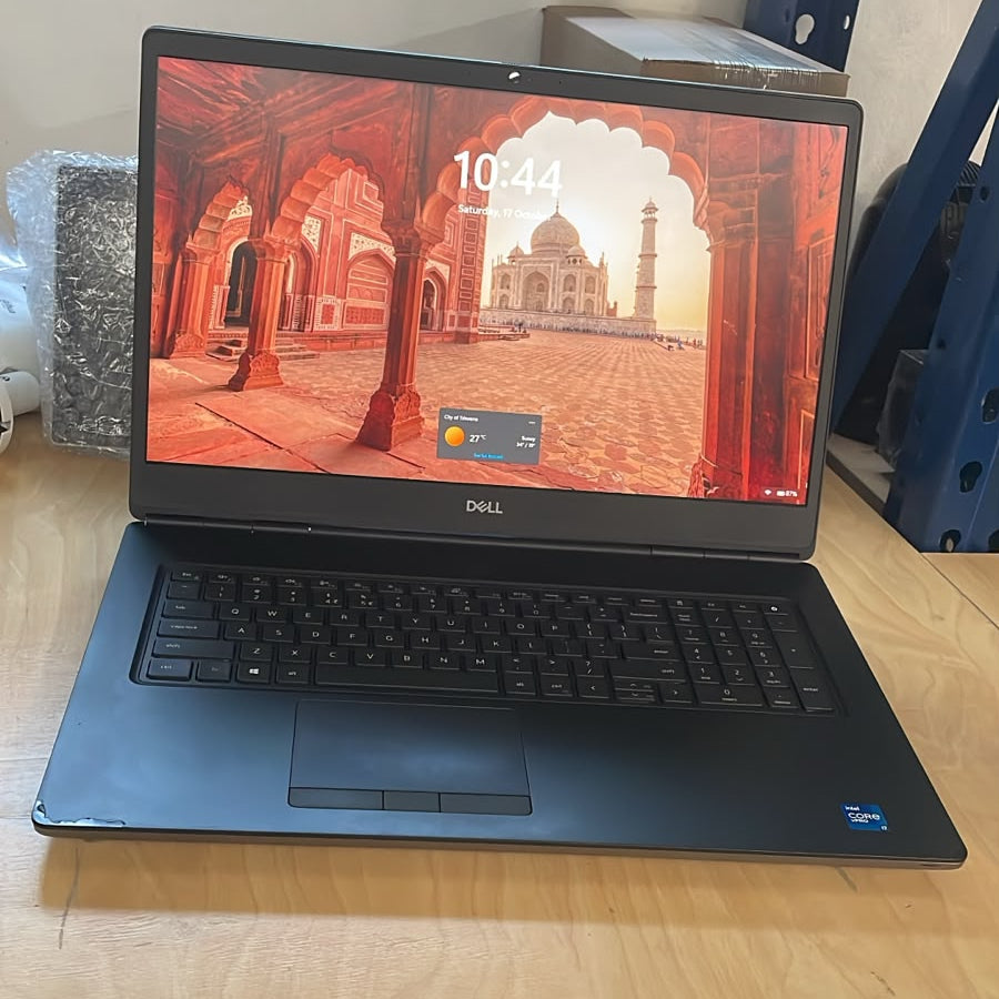 Dell Precision 7750 17.3 Inch Mobile Workstation Laptop – i7-11850H – 32GB DDR4 – 1TB NVMe SSD – Quadro RTX 3000 – Battery Health 56% – Win11Pro – With Adapter - Used