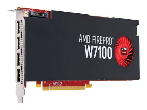 AMD FirePro W7100 8GB GDDR5 PCIe Workstation Graphics Card – 4 x DisplayPort – Used
