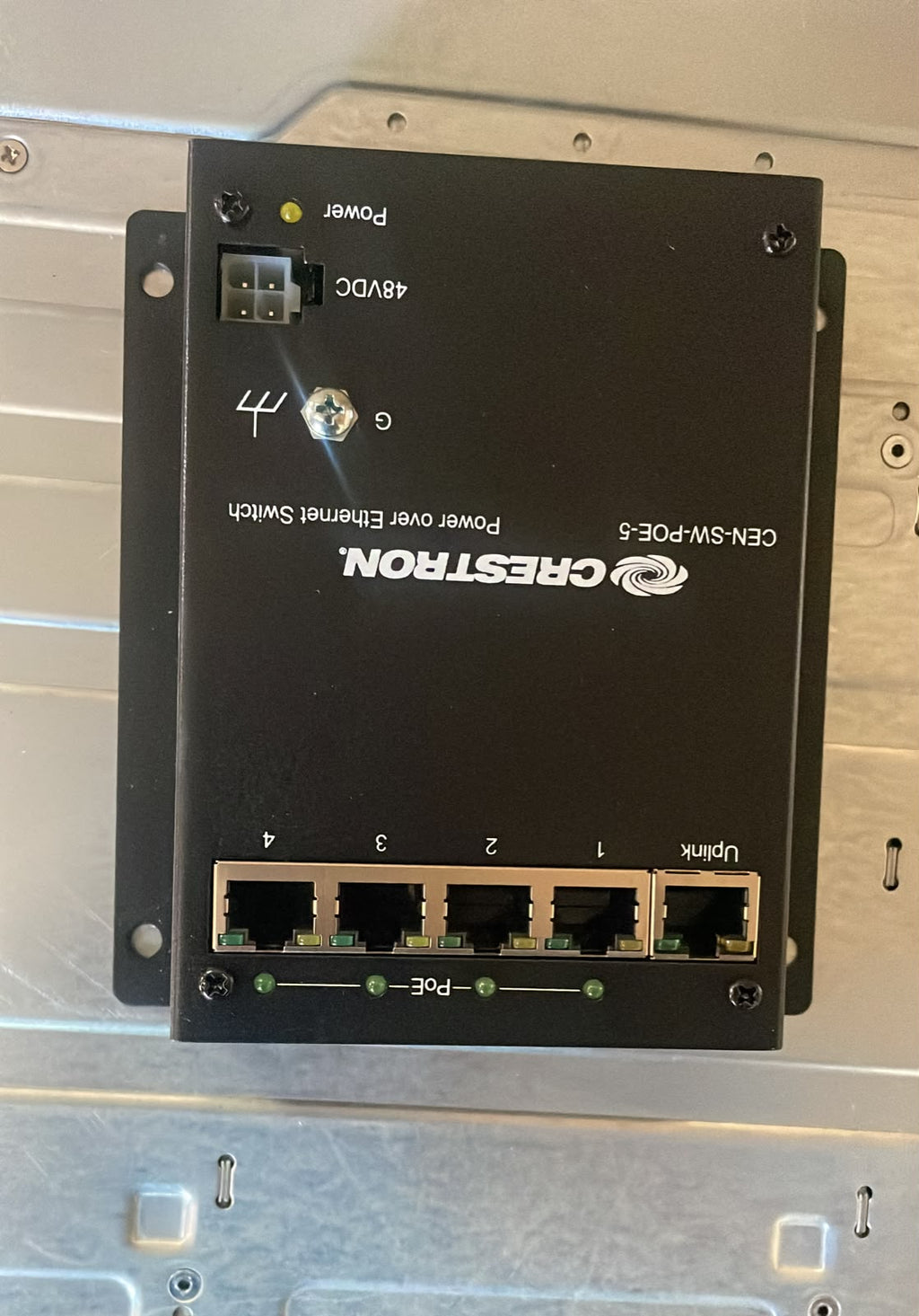 Crestron CEN-SW-POE-5 5-Port Gigabit PoE Switch – New