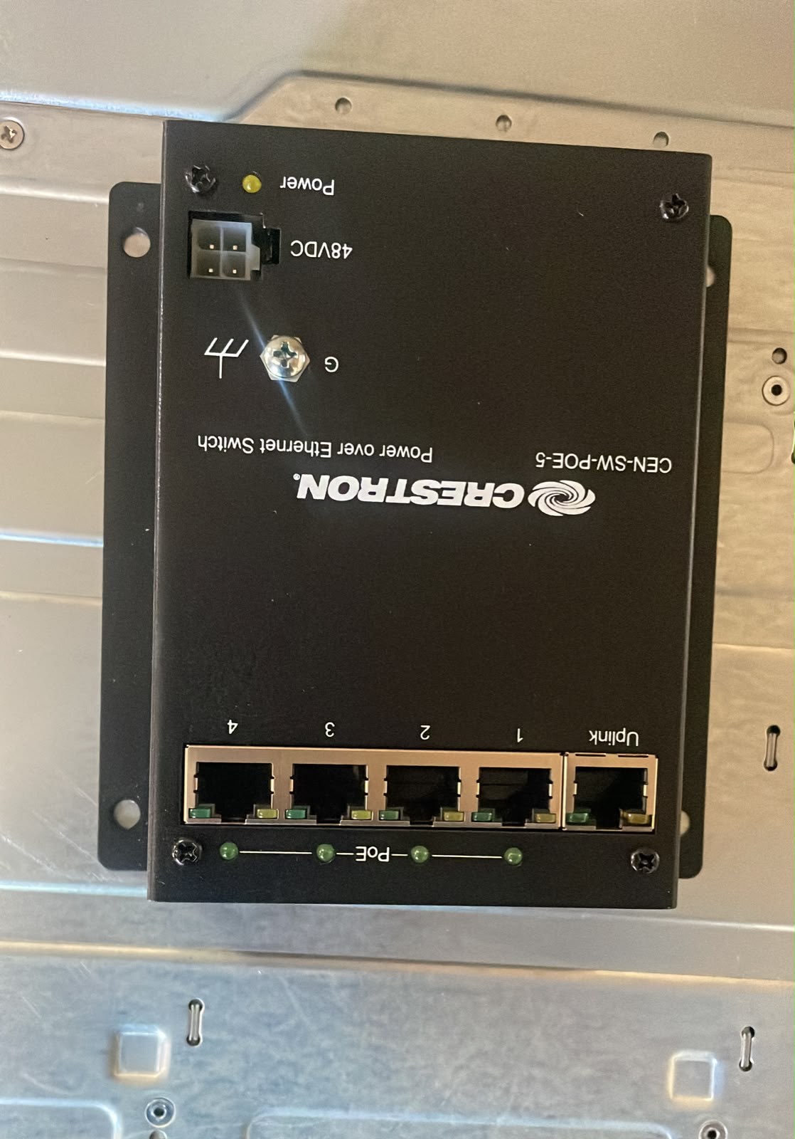 Crestron CEN-SW-POE-5 5-Port Gigabit PoE Switch – New
