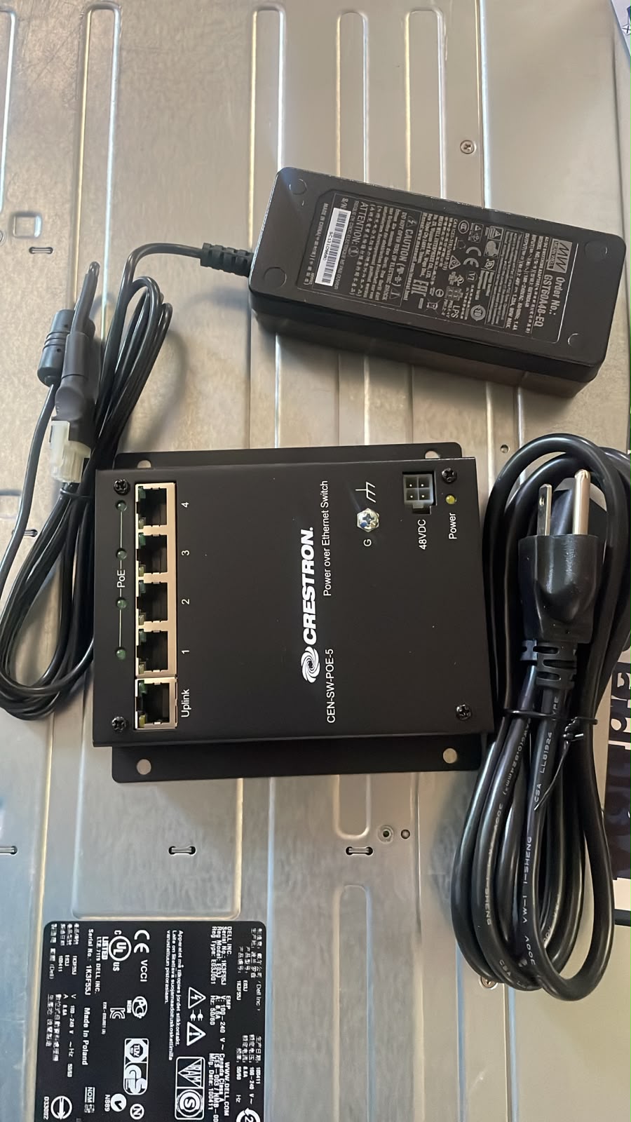 Crestron CEN-SW-POE-5 5-Port Gigabit PoE Switch – New