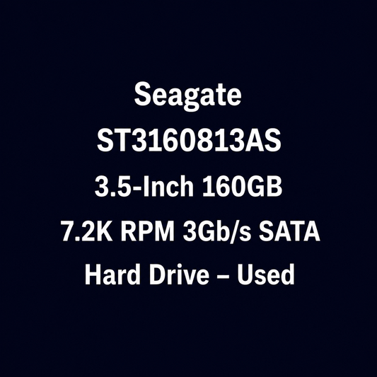 Seagate ST3160813AS 3.5-Inch 160GB 7.2K RPM 3Gb/s SATA Hard Drive – Used – Untested