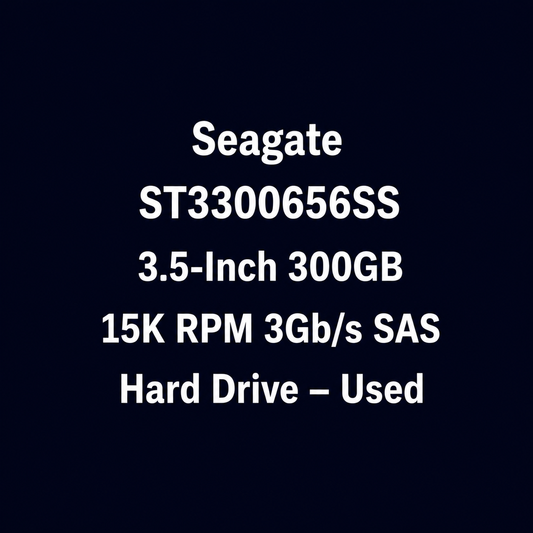 Seagate ST3300656SS 3.5-Inch 300GB 15K RPM 3Gb/s SAS Hard Drive – Used – Untested