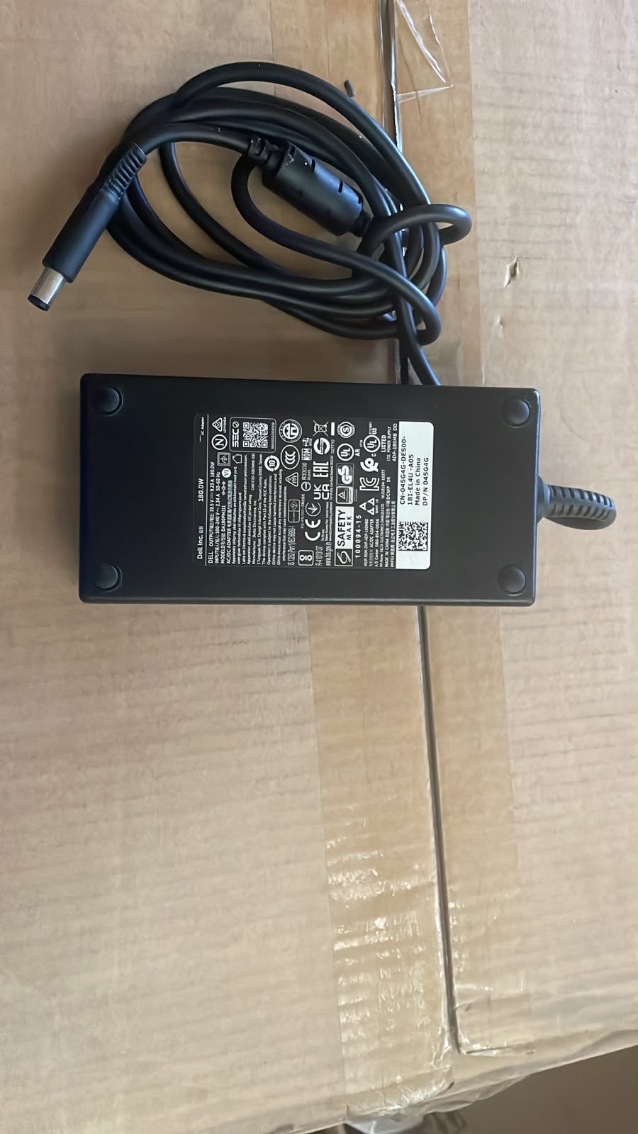 Dell DA180PM111 180W 19.5V 9.23A 3-pin/Big Round Pin Power Adapter – Pre-Owned