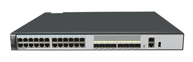 Huawei S5730-48C-PWR-SI 24-Port Gigabit PoE+ Layer 3 Switch with 8 x 10GE SFP+ – Used