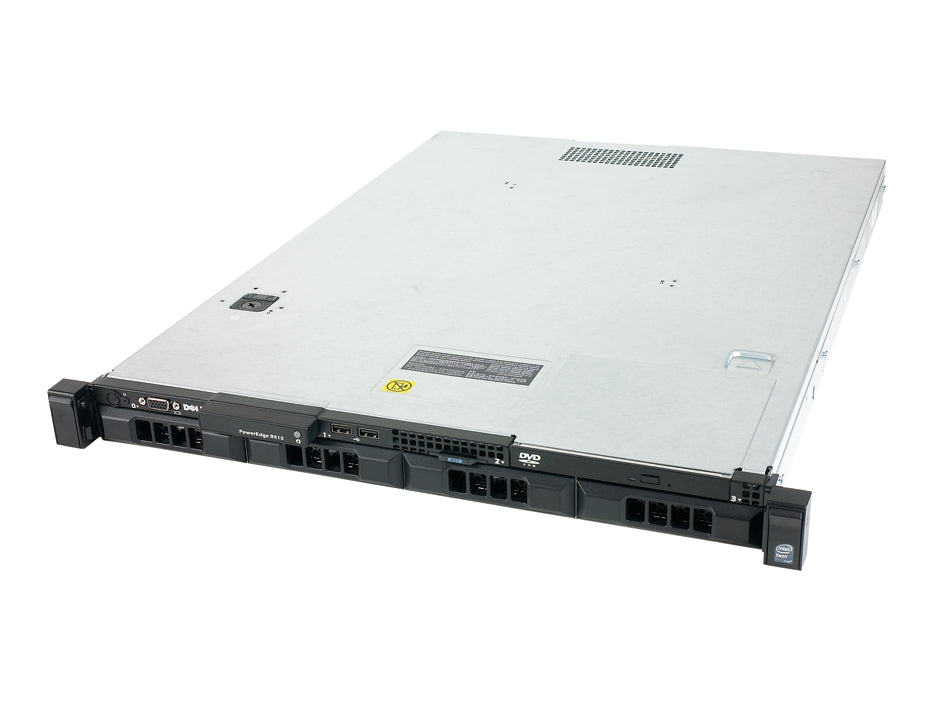 Dell PowerEdge R410 1U Rackmount Server – 4 LFF – Xeon E5506 – 64GB DDR3 – 1 x 300GB SAS HDD + 1 x 600GB SAS HDD – No RAID – Broadcom BCM5716 – 2 x 500W – Used