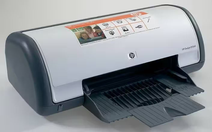 HP Deskjet D1560 Inkjet Printer – Sealed Box – Cartridges May Be Expired – New