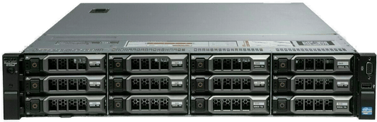 Dell PowerEdge R720xd 2U Rackmount Server – 12 LFF – 2 × Intel Xeon E5-2620 – 64GB DDR3 – 12 × 4TB SATA – No RAID – Broadcom BCM5720 – 1 × 750W – Used