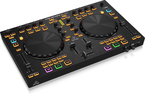 Behringer CMD Studio 4A 4-Deck DJ MIDI Controller with 4-Channel Audio Interface – manufacturer stock photo