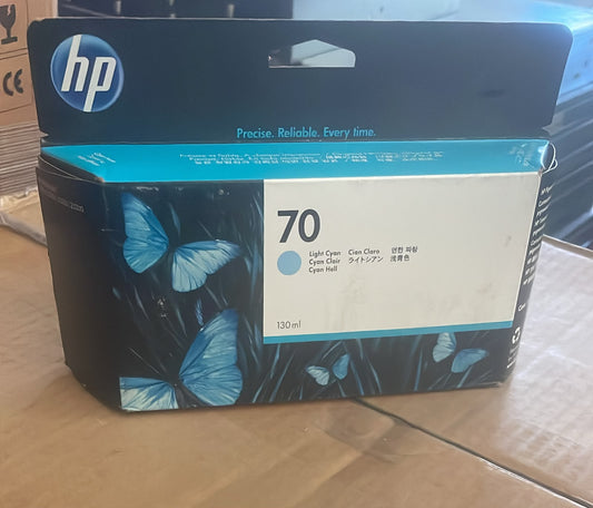 HP 70 C9390A 130ml Light Cyan DesignJet Ink Cartridge – New