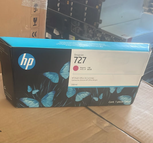 HP 727 F9J77A 300ml Magenta DesignJet Ink Cartridge – New