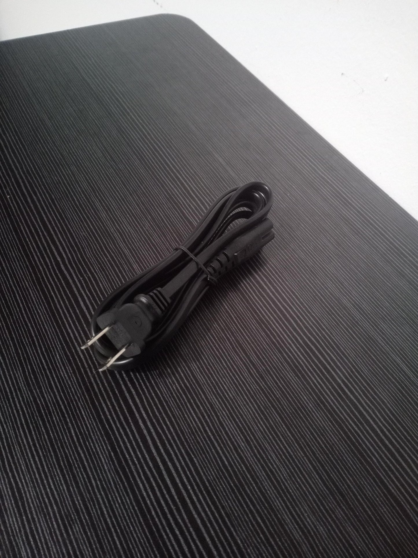 2-Prong AC Power Cord 18 AWG 2-Slot to IEC C8 Female Cable – Refurb
