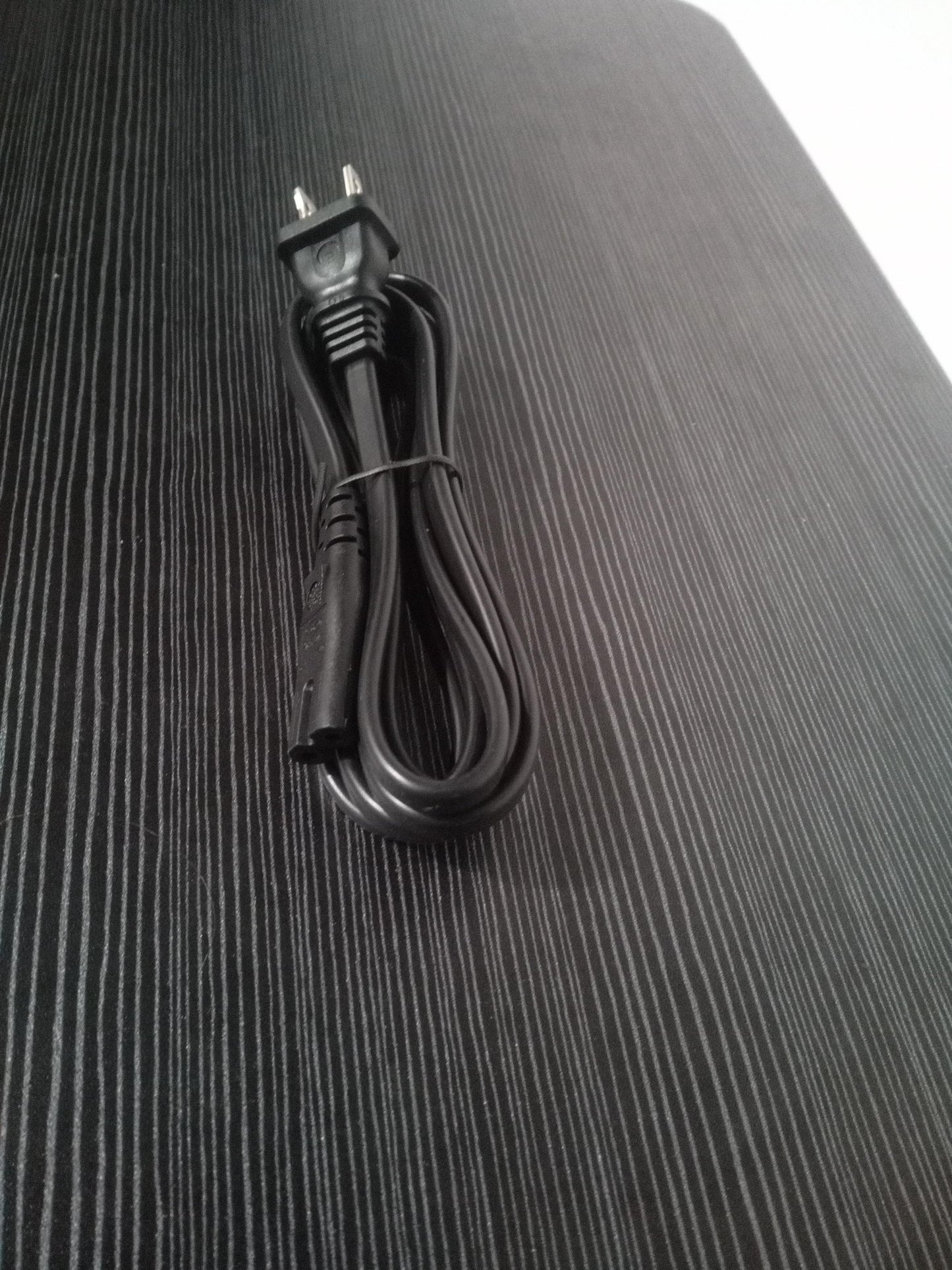 2-Prong AC Power Cord 18 AWG 2-Slot to IEC C8 Female Cable – Refurb