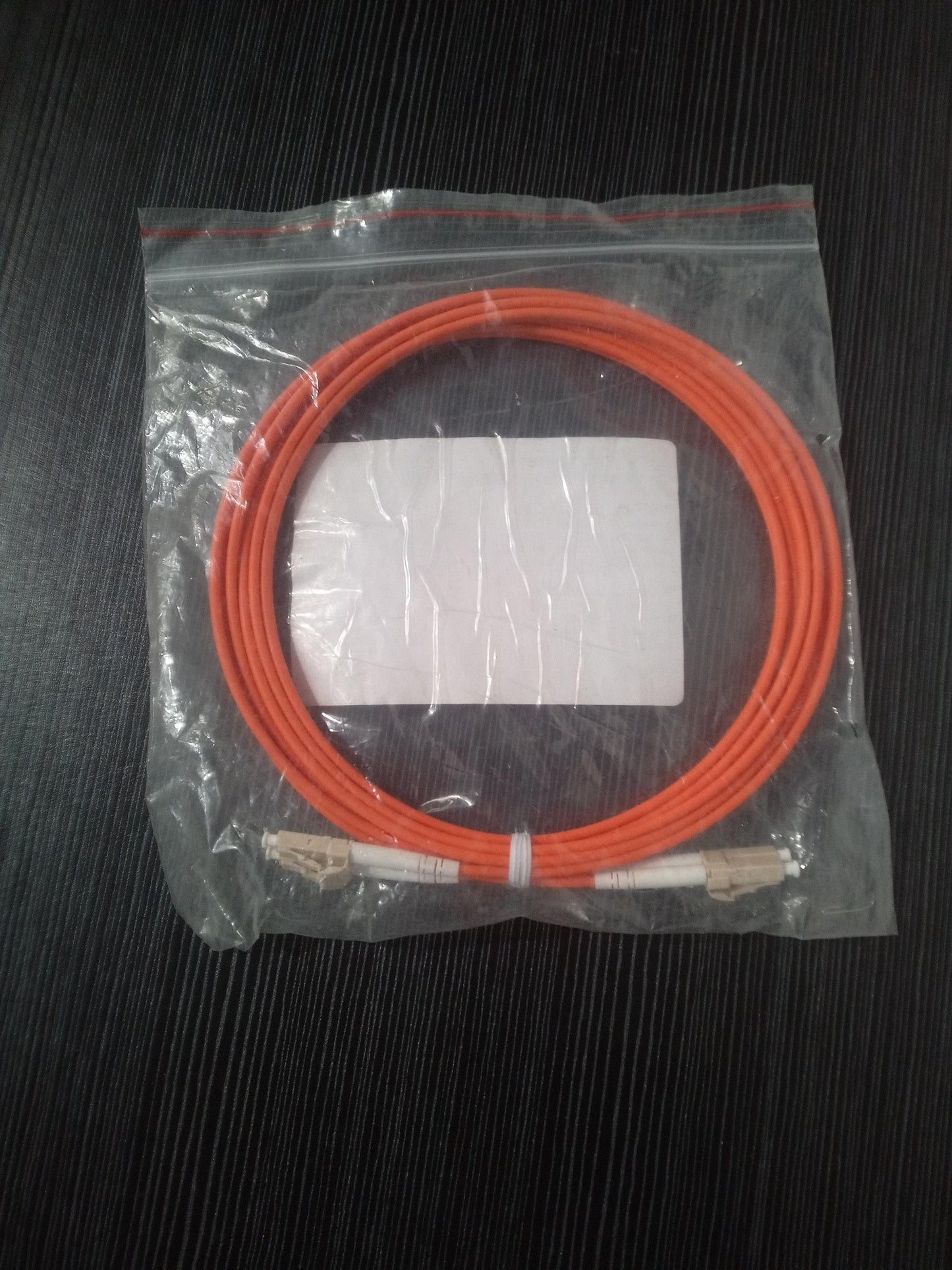 PatchCord LC-LC OM1 62.5/125 Duplex LSZH Multimode Fiber Optic Cable 3M Orange – New