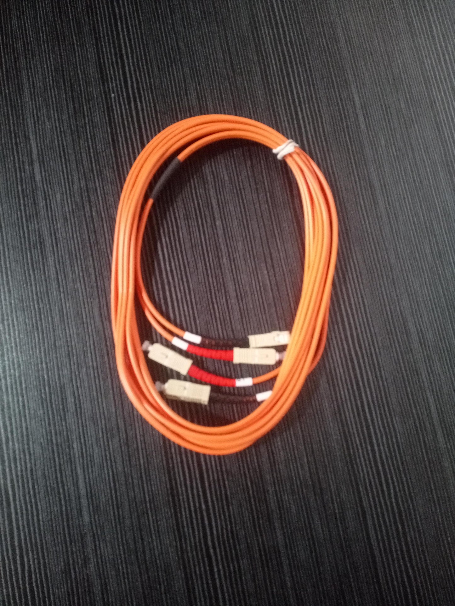 SC/PC to SC/PC Multimode Duplex Fiber Optic Patch Cord 50/125 3M PVC – Refurb