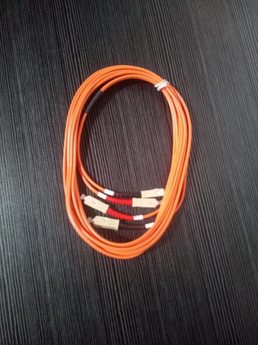 SC/PC to SC/PC Multimode Duplex Fiber Optic Patch Cord 50/125 3M PVC – Refurb