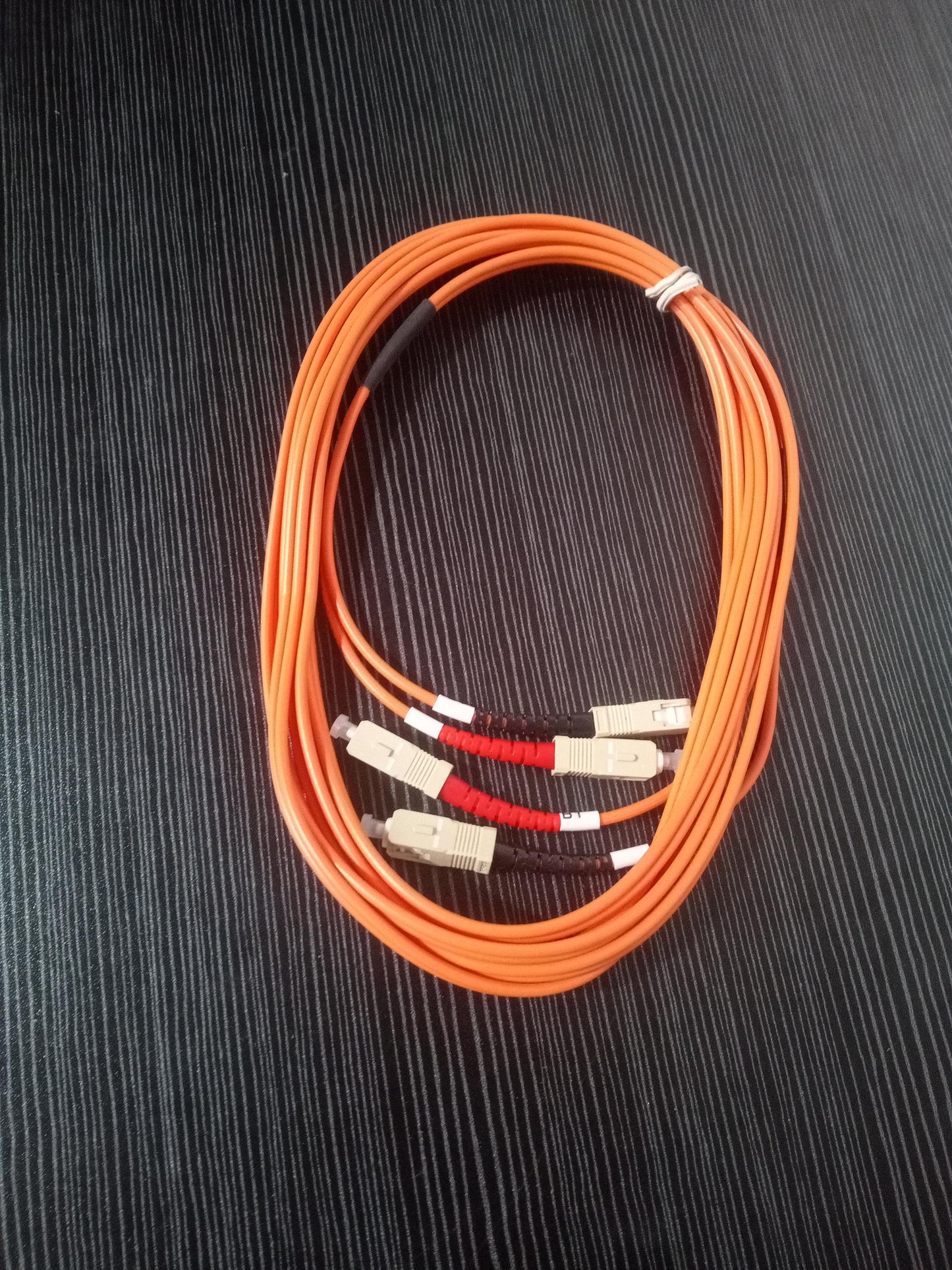 SC/PC to SC/PC Multimode Duplex Fiber Optic Patch Cord 50/125 3M PVC – Refurb