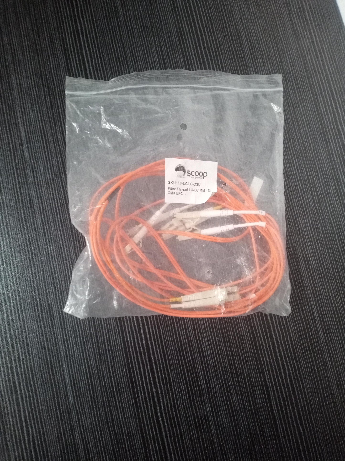 Scoop FF-LCLC-03U LC to LC Multimode OM3 Fibre Optic Patch Cord 1M – Pre-Owned