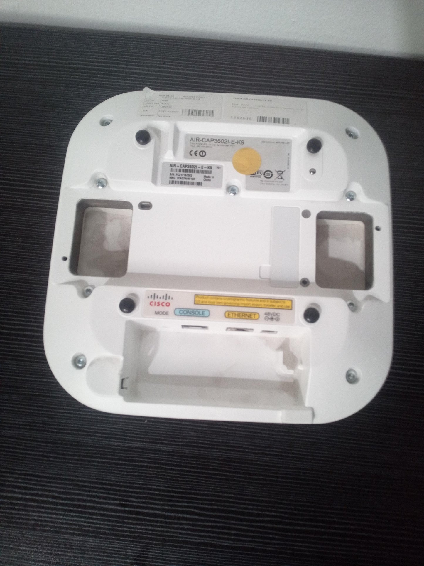 Cisco Air-CAP3602I-E-K9 Wireless Access Point Only – Pre-Owned