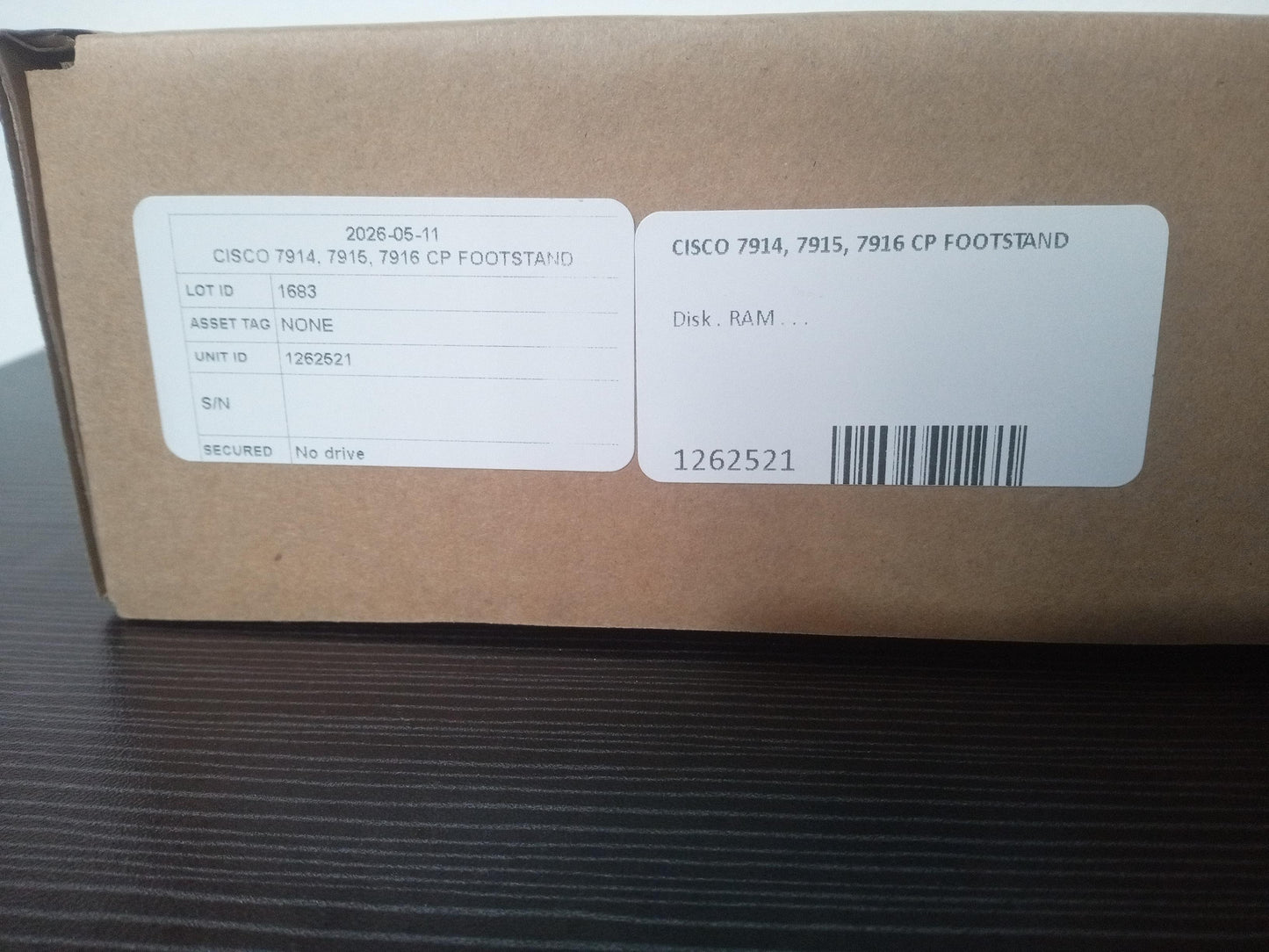 Cisco CP-SINGLFOOTSTAND Single Footstand for 7914/7915/7916 Expansion Modules – New