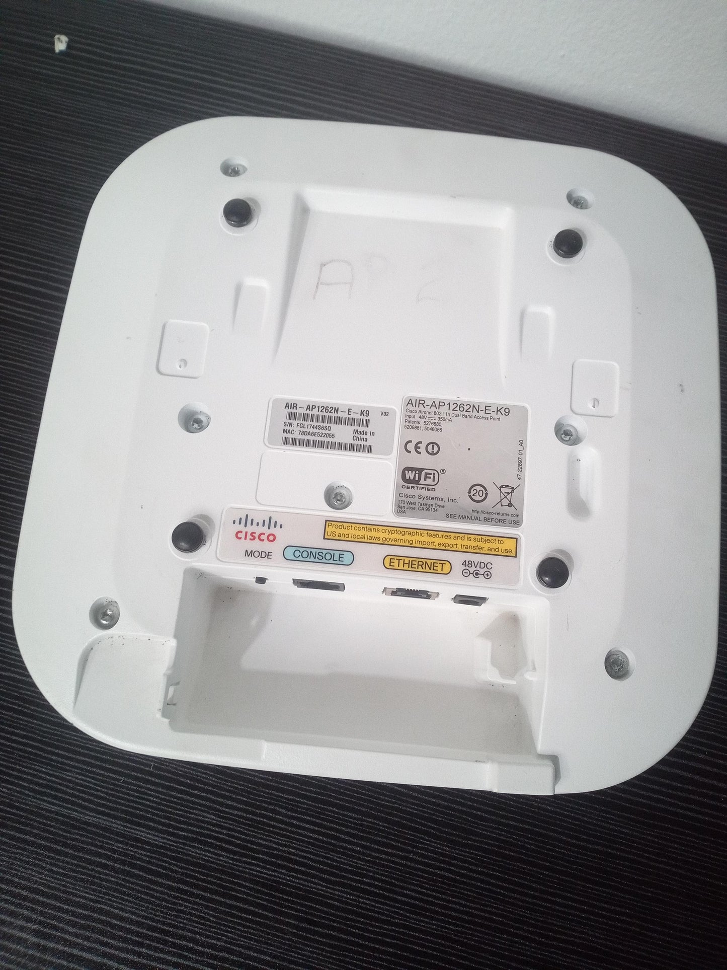 Cisco AIR-AP1262N-E-K9 Aironet 1262N Wireless Access Point Only – Refurb