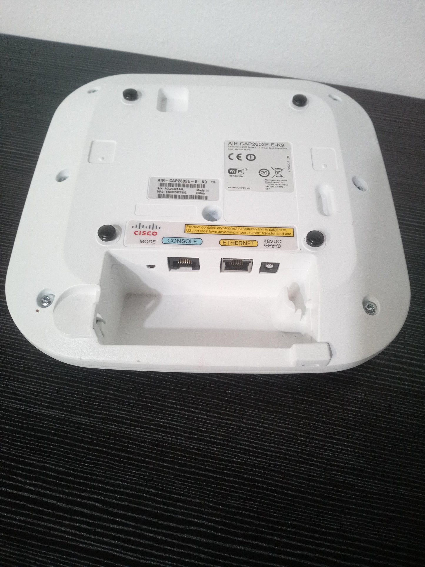 Cisco Aironet AIR-CAP2602E-E-K9 802.11n Dual Band Access Point – Refurb
