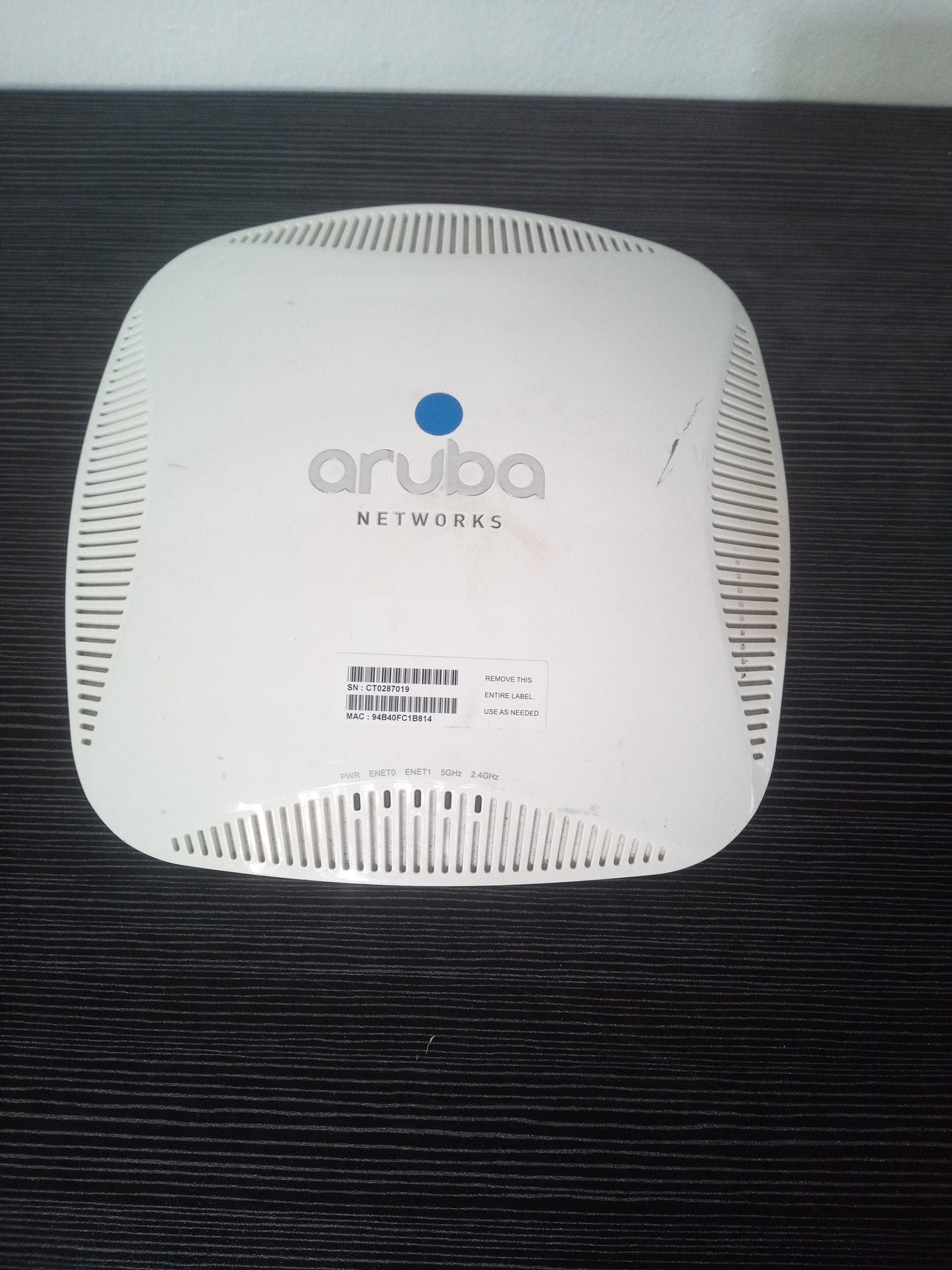 Aruba APIN0225 Indoor Dual-Radio Wireless Access Point – Pre-Owned