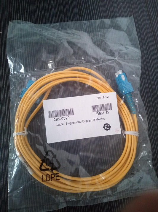 SC to SC 295-0329 3m Singlemode Duplex Fiber Optic Patch Cable  – New
