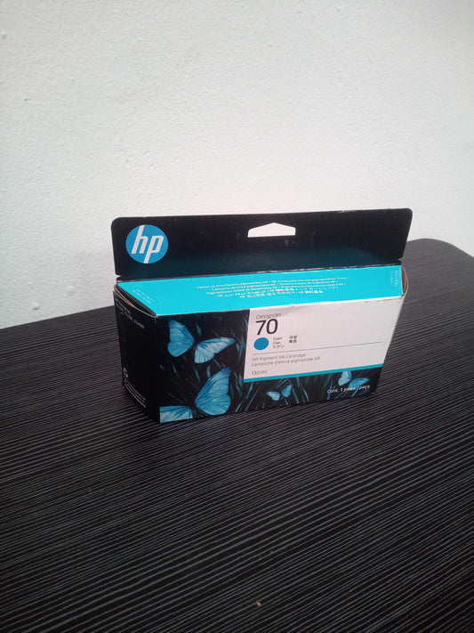 HP 70 C9452A 130-ml Cyan DesignJet Ink Cartridge – New