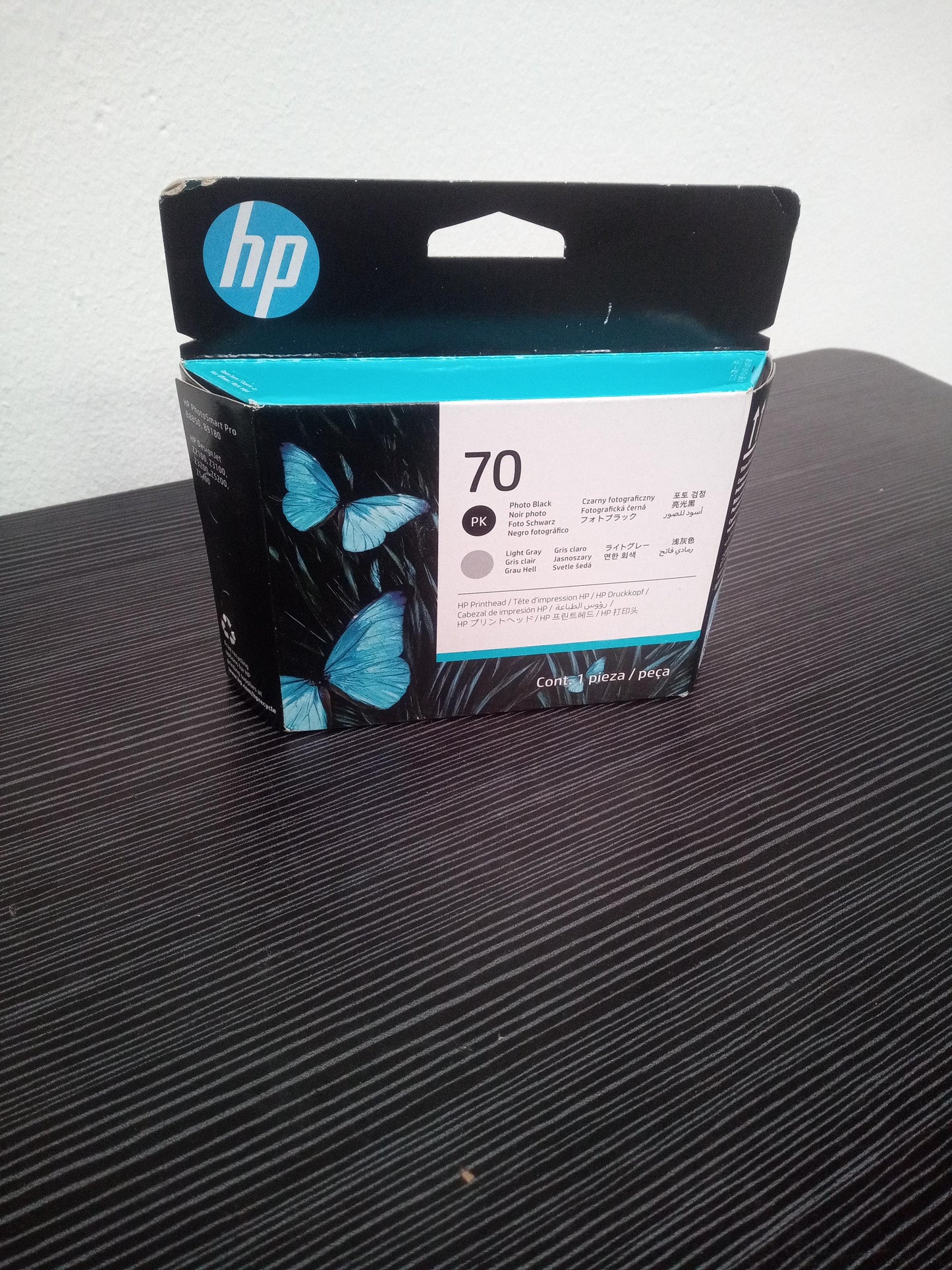 HP 70 C9407A Photo Black & Light Gray DesignJet Printhead – New