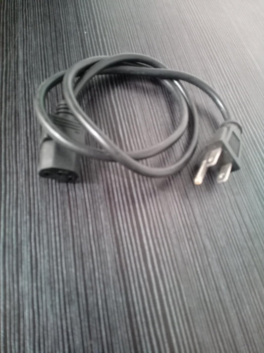 IEC C13 to NEMA 5-15 Power Cable – Black – Pre-Owned