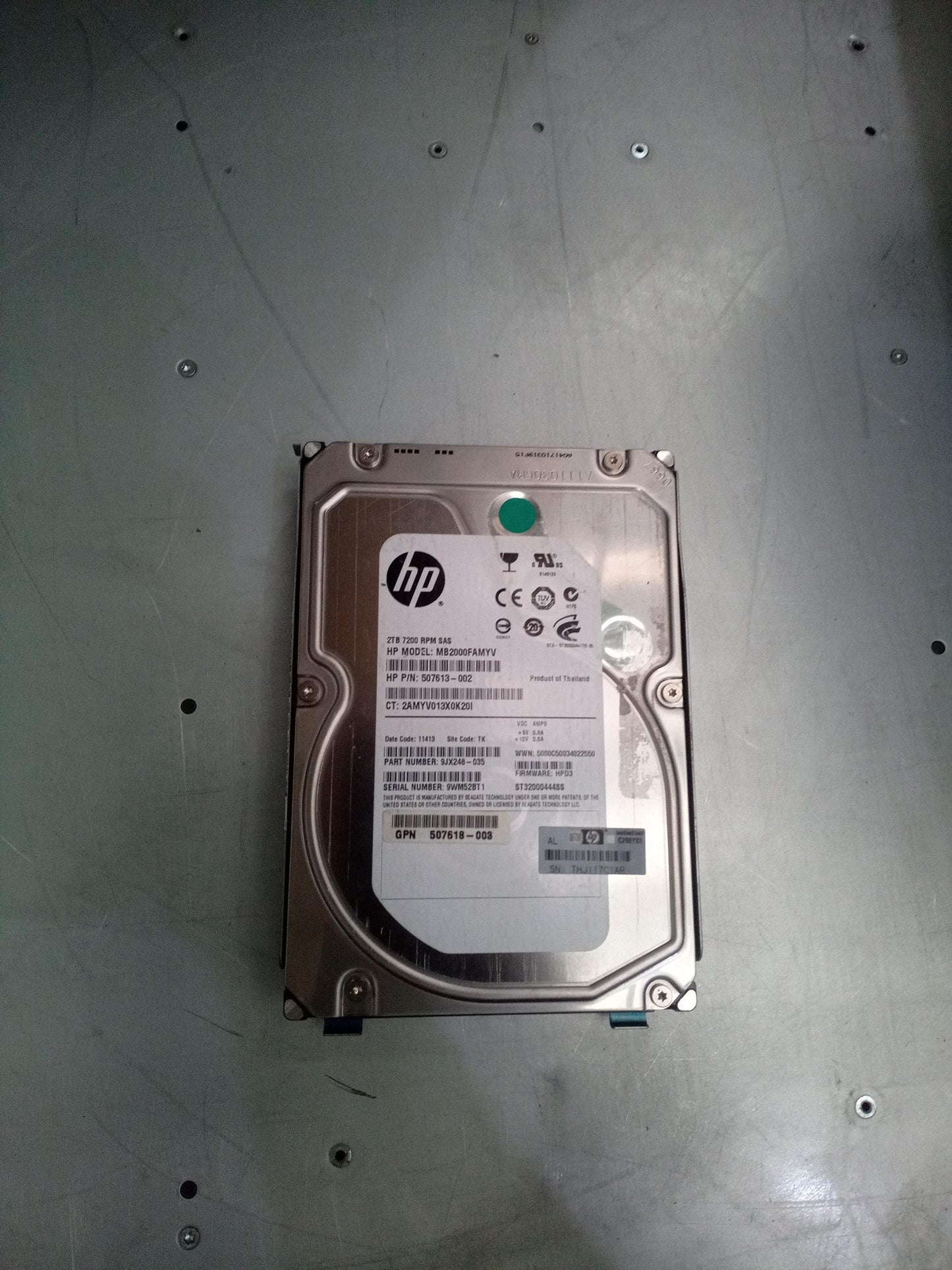 HP MB2000FAMYV 2TB 3.5 Inch 7.2K RPM SAS 6Gb/s Enterprise Hard Drive – Pre-Owned