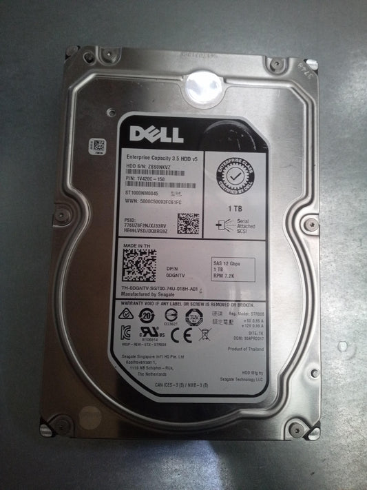 Dell ST1000NM0045 3.5 Inch 1TB 7.2K RPM 12Gbps SAS Enterprise Hard Drive for Servers – Refurb