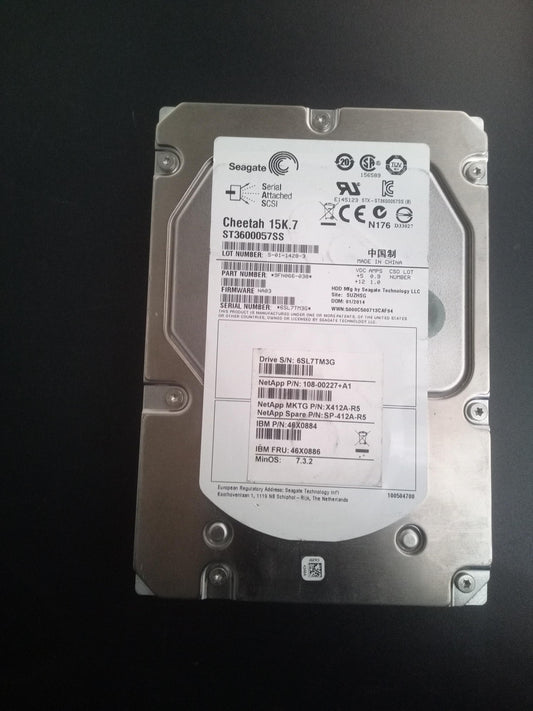 Seagate ST3600057SS 600GB 3.5 Inch 15K RPM 6Gb/s SAS Hard Drive – Pre-Owned