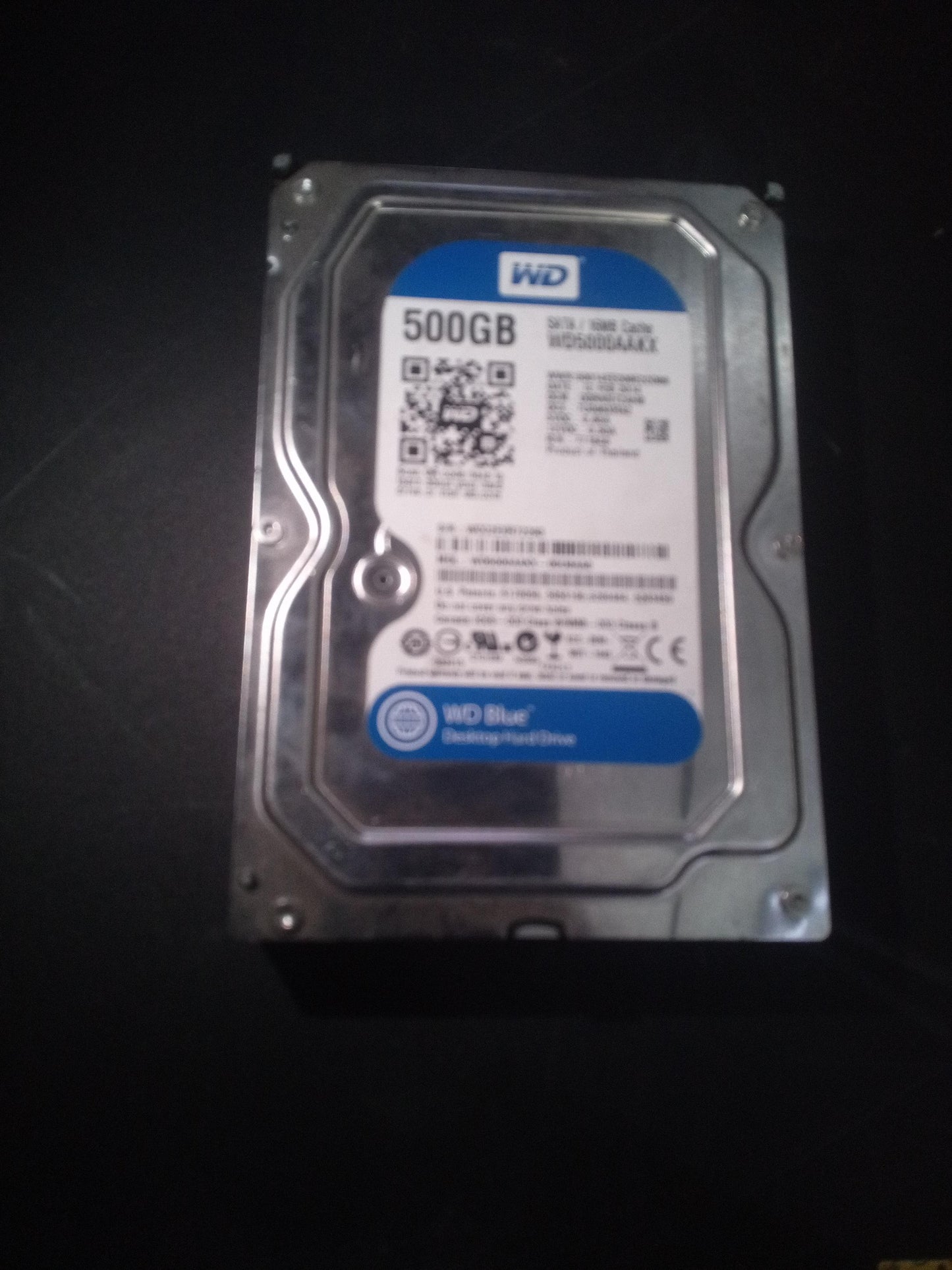 Western Digital WD5000AAKX-00U6AA0 500GB 3.5 Inch 7.2K RPM SATA 6Gb/s Hard Drive – Pre-Owned