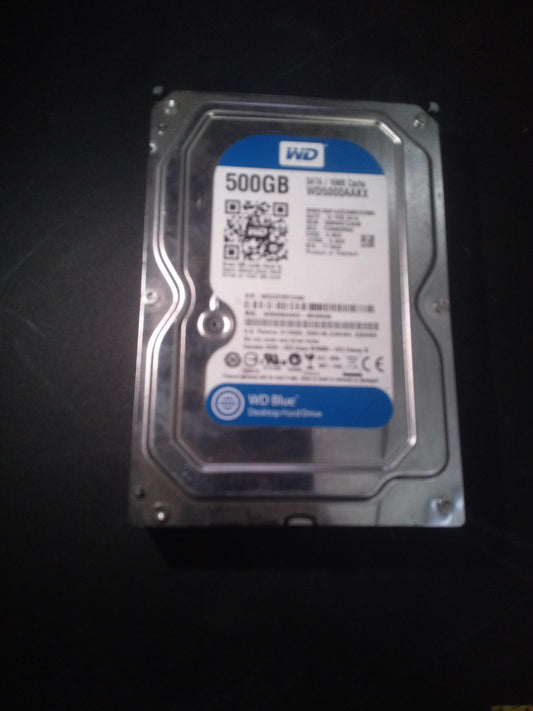 Western Digital WD5000AAKX-00U6AA0 500GB 3.5 Inch 7.2K RPM SATA 6Gb/s Hard Drive – Pre-Owned