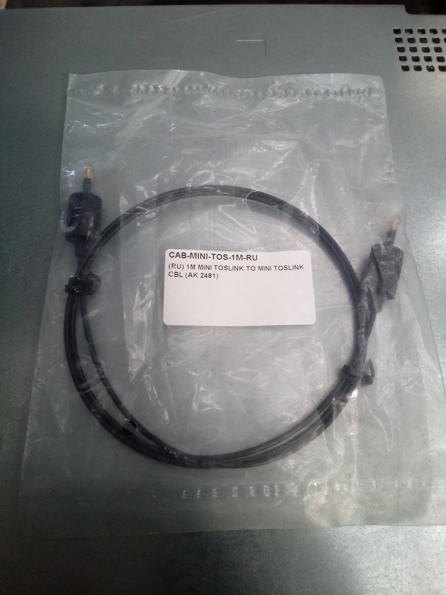 CAB-MINI-TOS-1M-RU 1 Meter Mini to Mini TOSLINK Optical Audio Cable – New