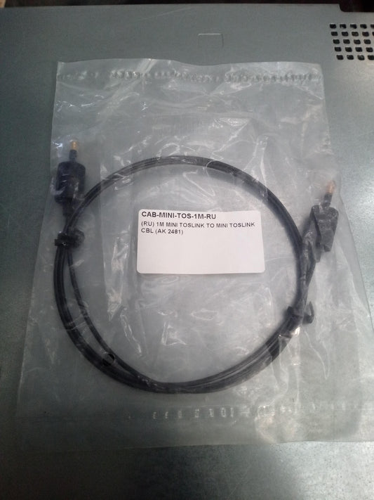 CAB-MINI-TOS-1M-RU 1 Meter Mini to Mini TOSLINK Optical Audio Cable – New