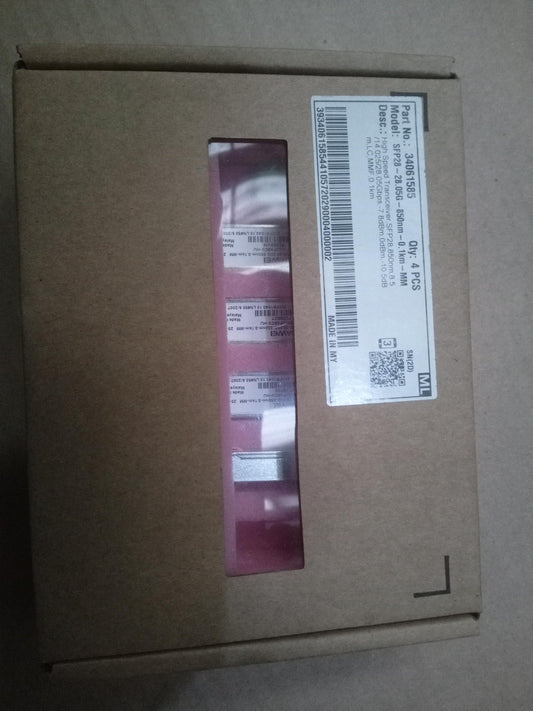 4 × Huawei 34061585 SFP28-28.05G-850nm-0.1km-MM Optical Transceivers – New